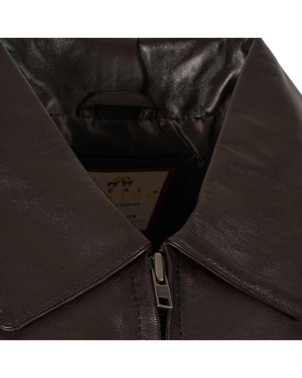 real hoxton Black Classic Leather Jacket for men
