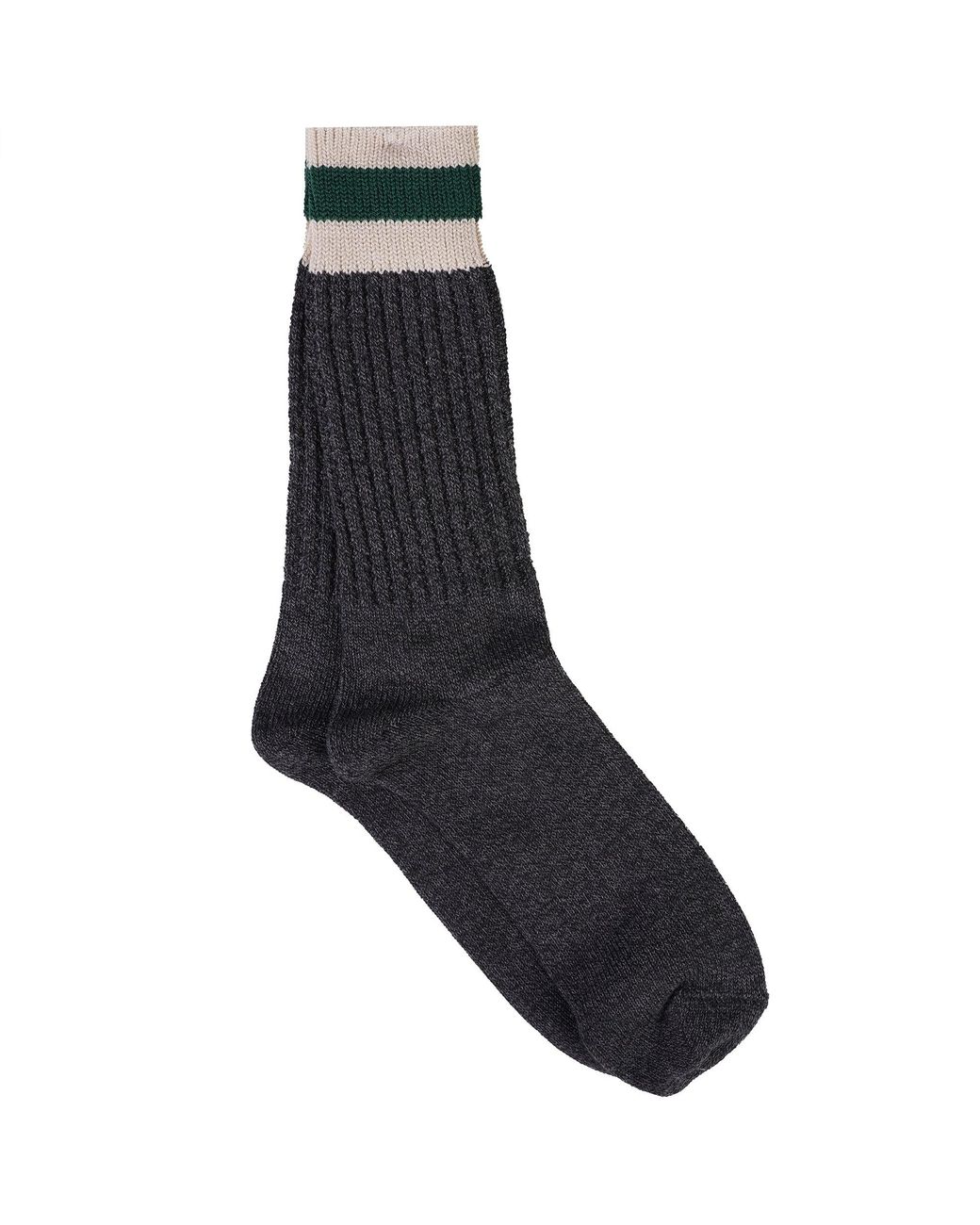 Anonymous Ism Blue Tuck Cuff Striped Crew Socks for men