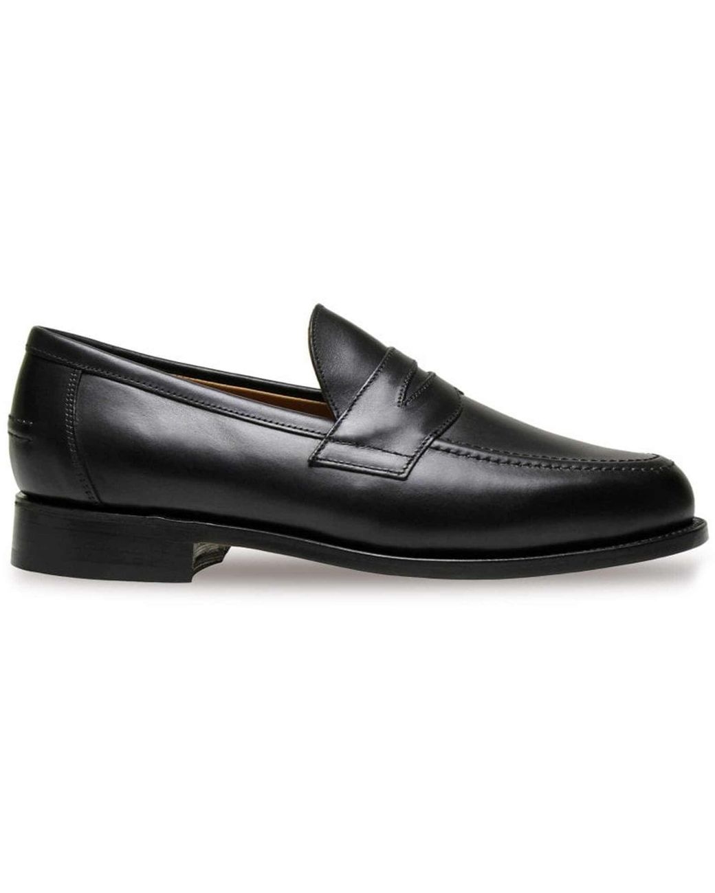 Sanders Black Aldwych Penny Loafers for men