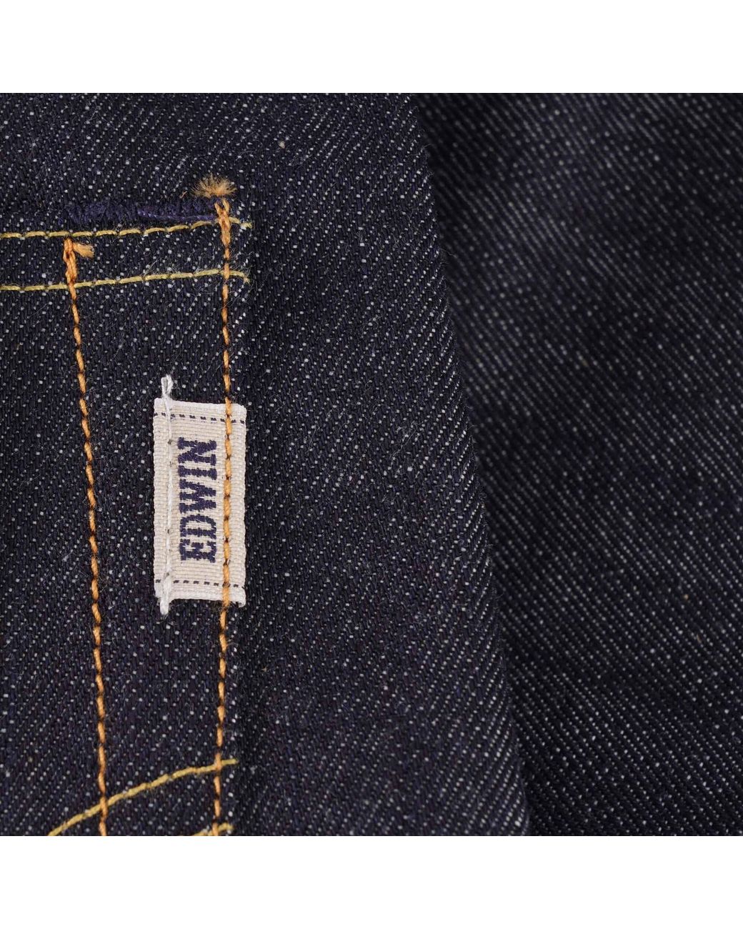 Edwin Blue Nashville Listed Selvedge Denim for men