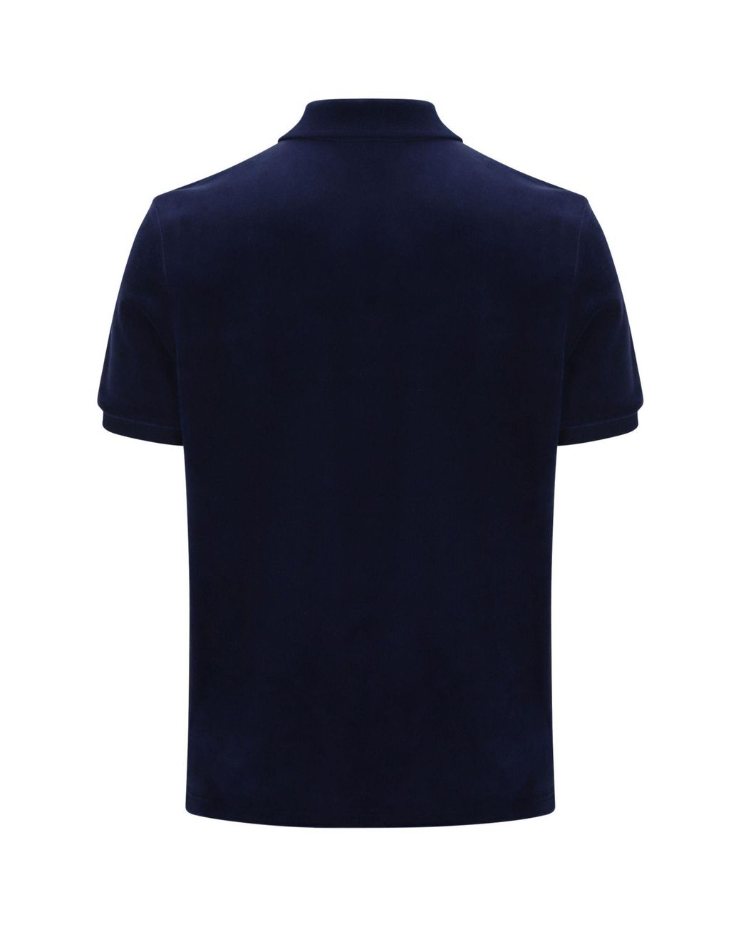Sergio Tacchini Blue Cardona Velour Zip Polo Shirt for men