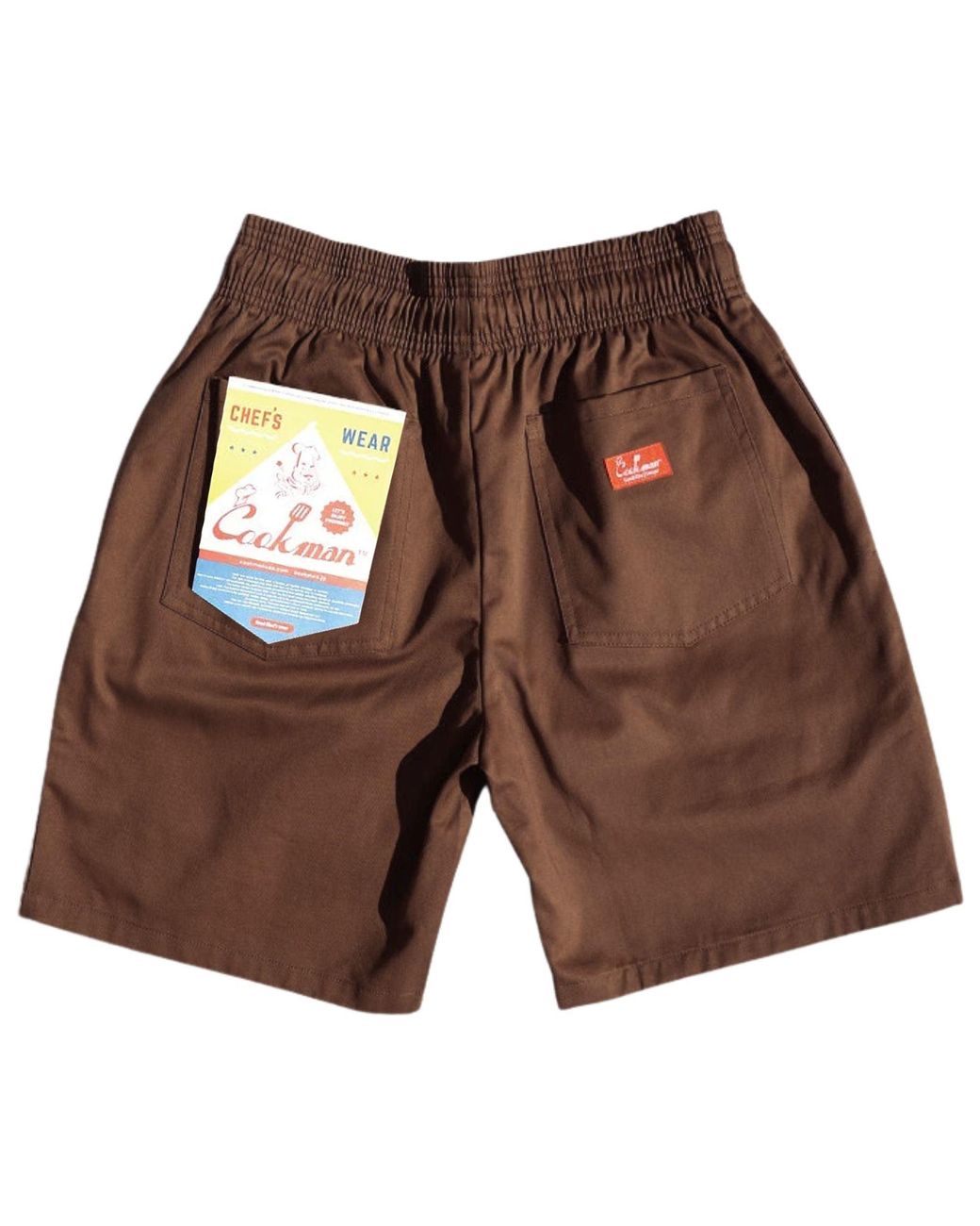 Cookman Brown Chef Shorts for men