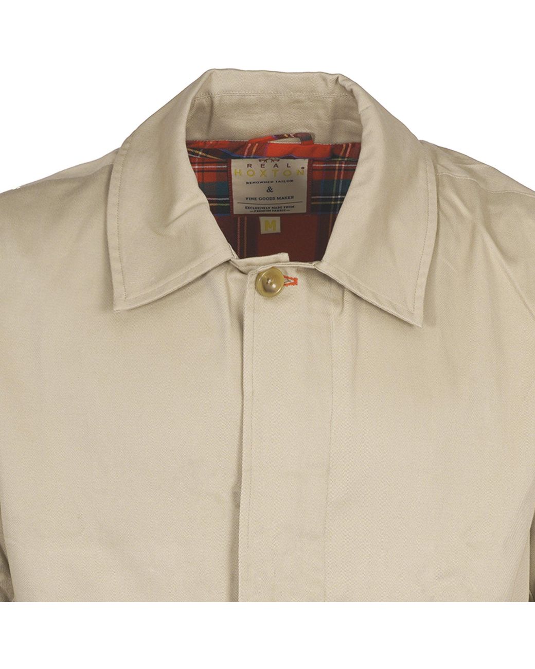 real hoxton Natural Mac Coat for men