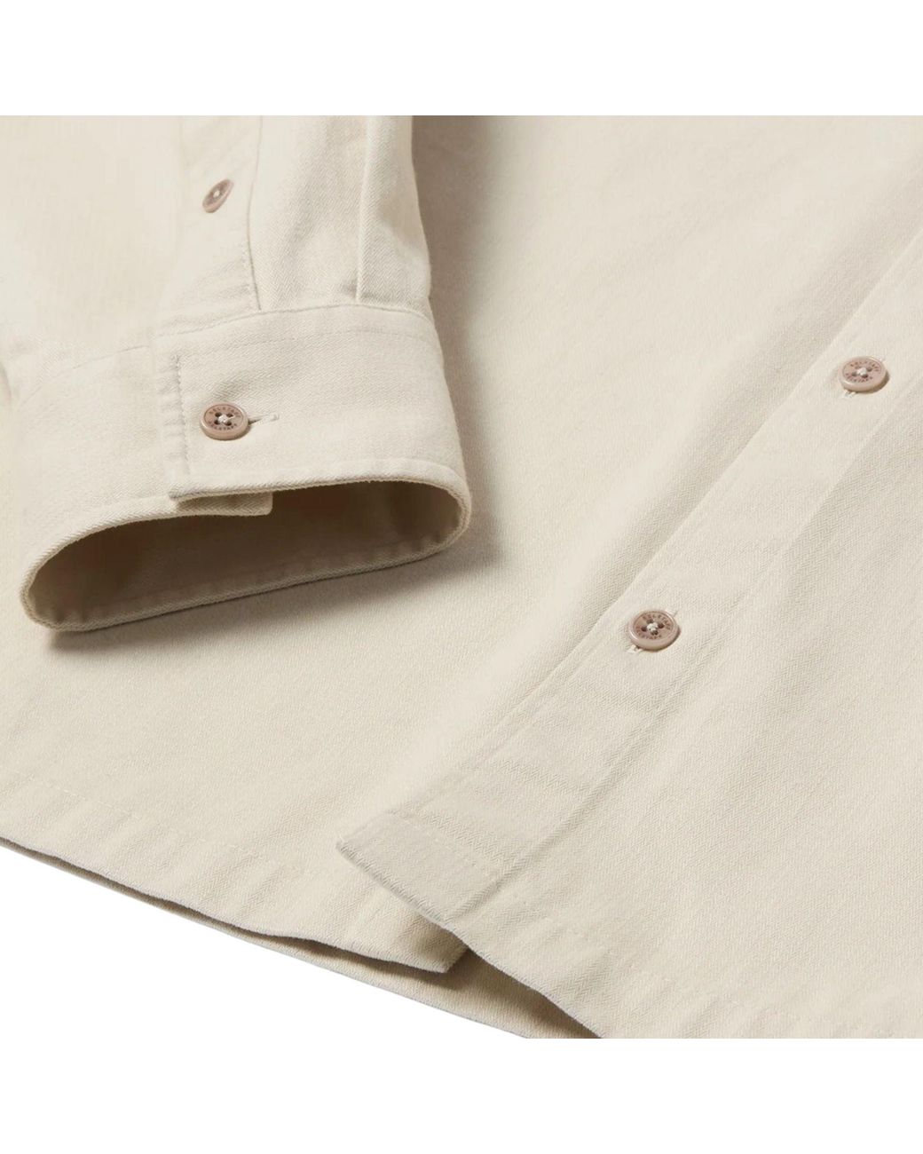 Belstaff White Outpost Shirt Cotton Herringbone for men