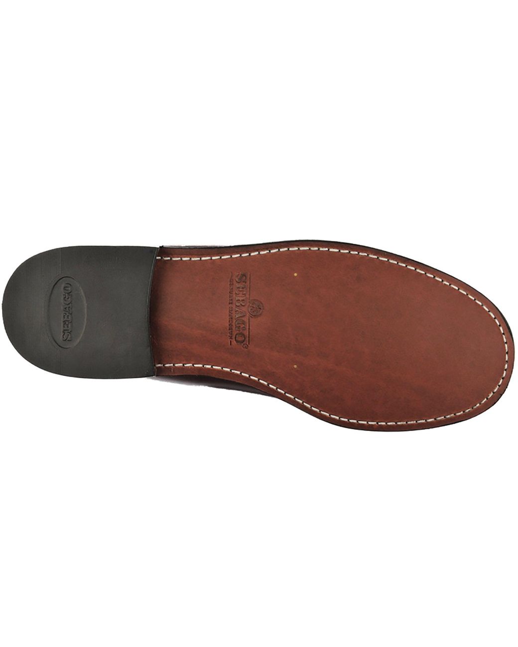 Sebago Brown Classic Dan Leather Loafer for men