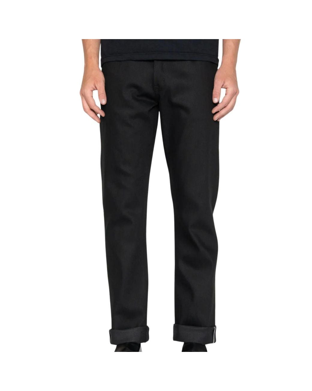 Naked & Famous Black True Guy Cobra Stretch Selvedge for men