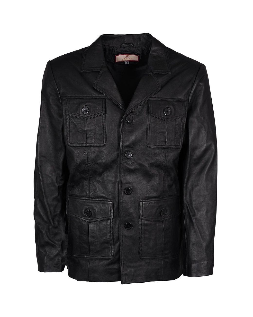 real hoxton Black Safari Jacket for men