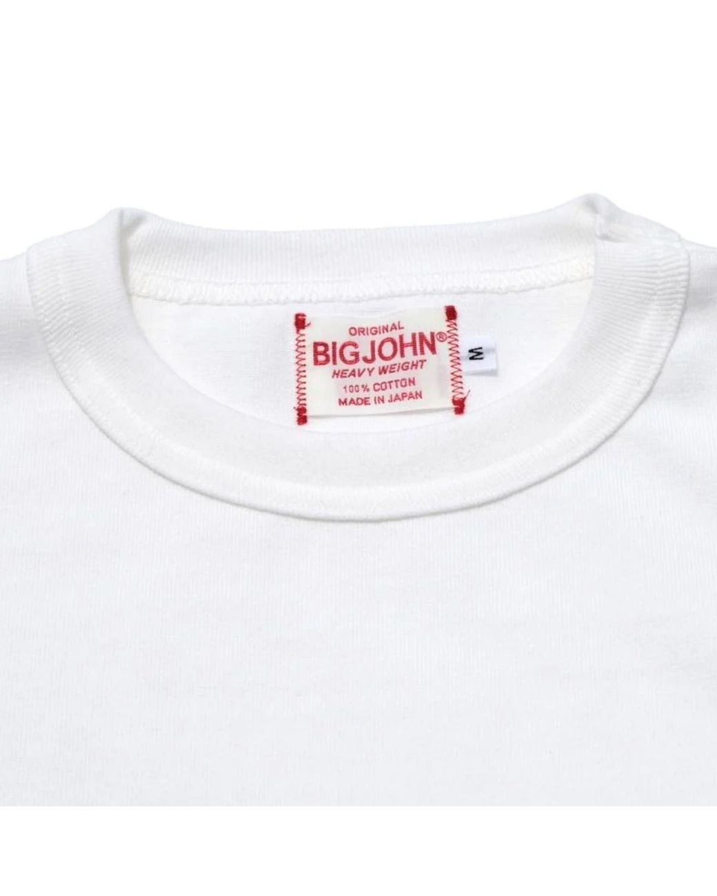 Big John Denim White Magnum Weight Crewneck T-Shirt for men