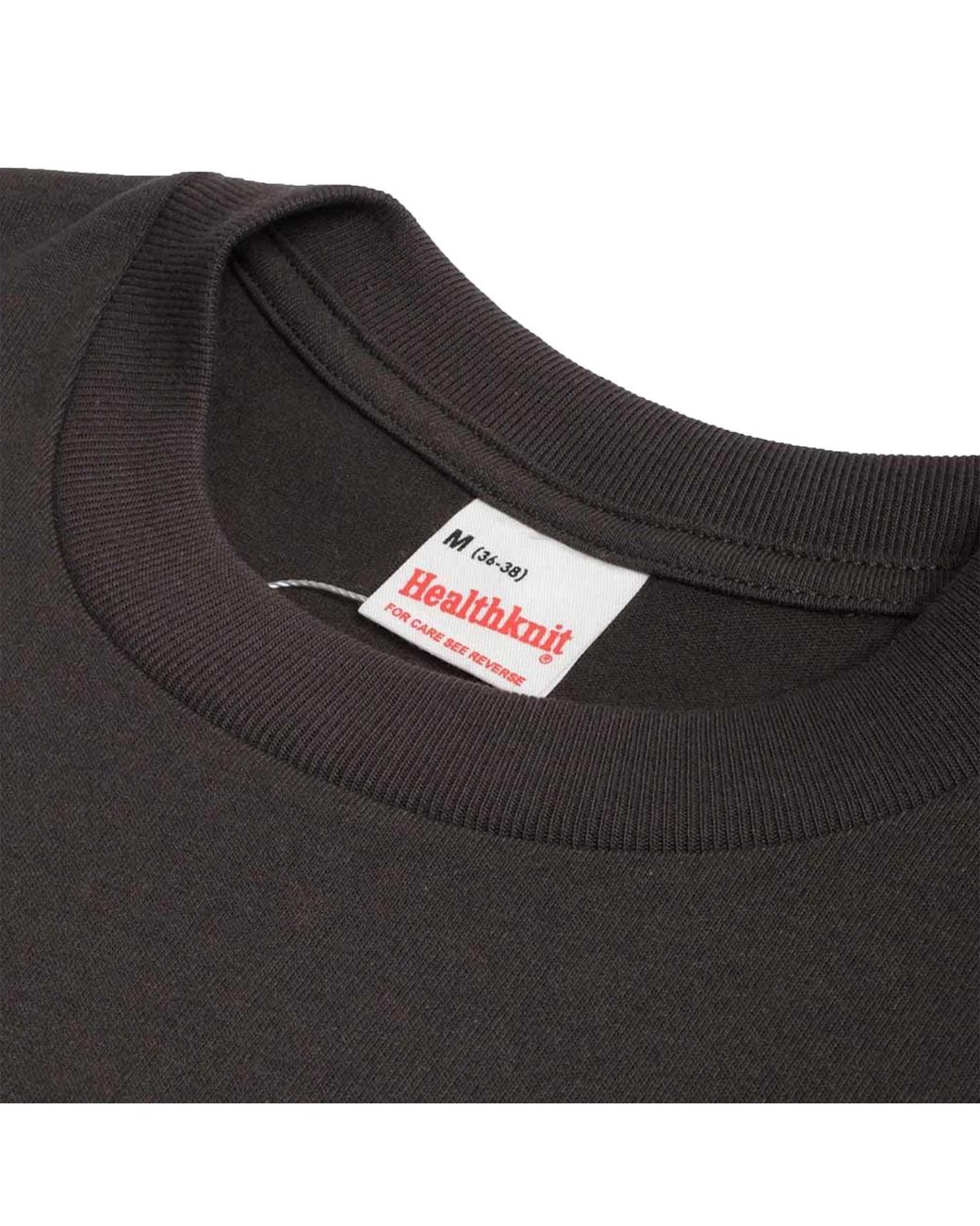Healthknit Black Open-End Dry Jersey Crewneck T-Shirt for men