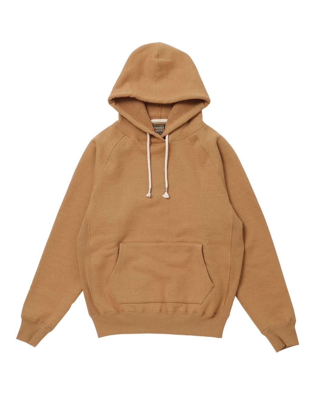Wonder Looper Brown Double Heavyweight French Terry Foxfibre Pullover Hoodie for men