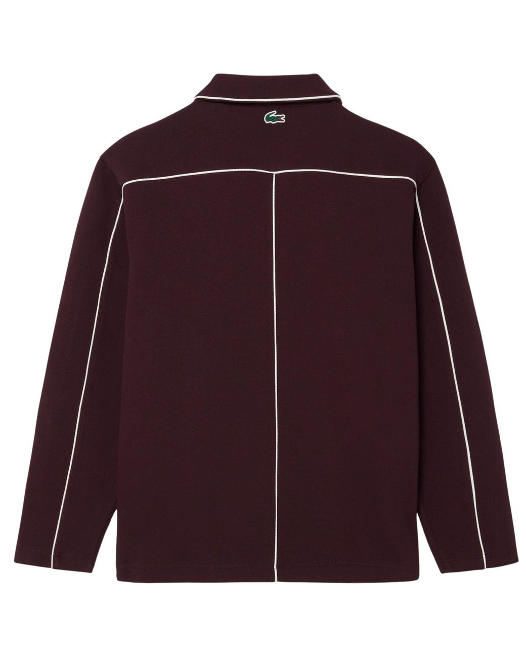 Lacoste Purple Tennis Heritage Zipped Badge Accent Sweatshirt for men