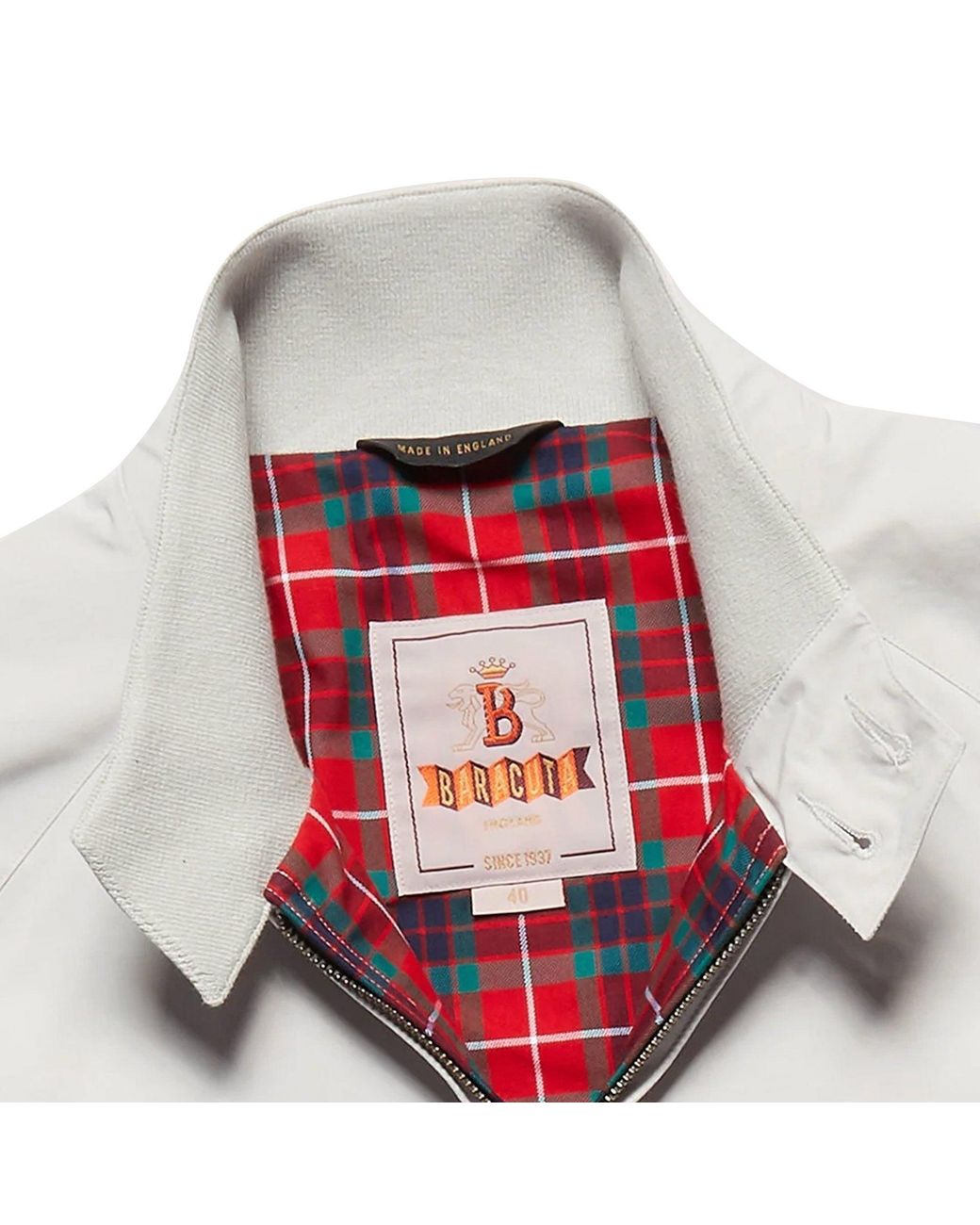 Baracuta White G9 Original Harrington Jacket for men