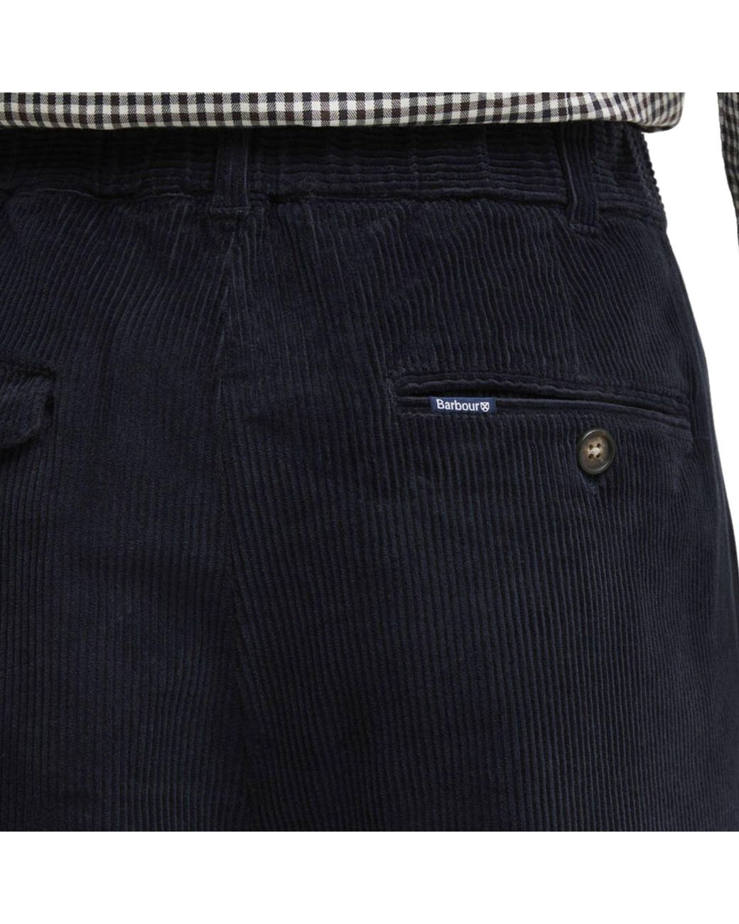 Barbour Blue Stretch Cord Relaxed Fit Trouser for men