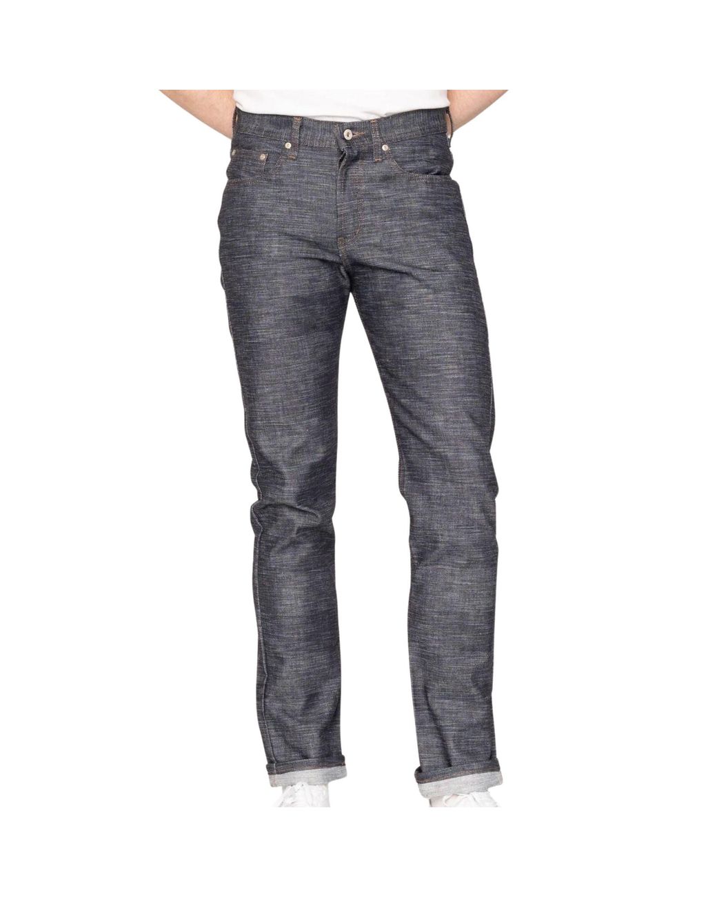 Naked & Famous Gray Weird Guy Revival Frankenstein Denim Jeans for men