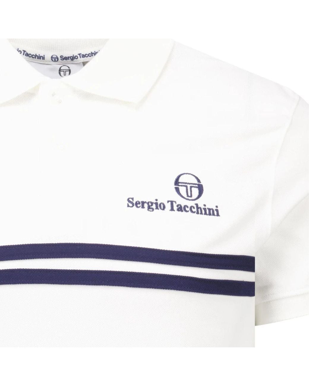 Sergio Tacchini White New Supermac Polo Shirt for men