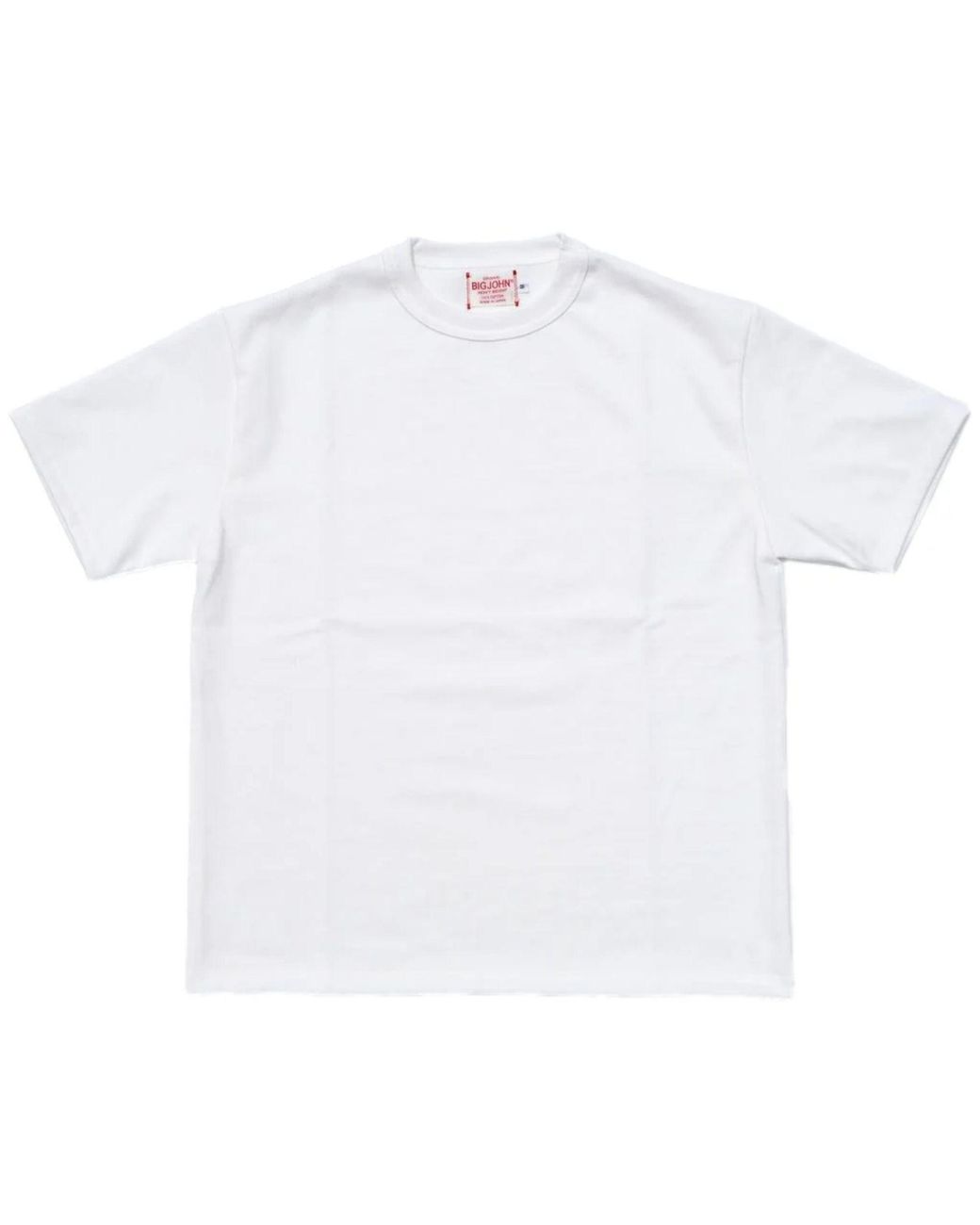 Big John Denim White Magnum Weight Crewneck T-Shirt for men