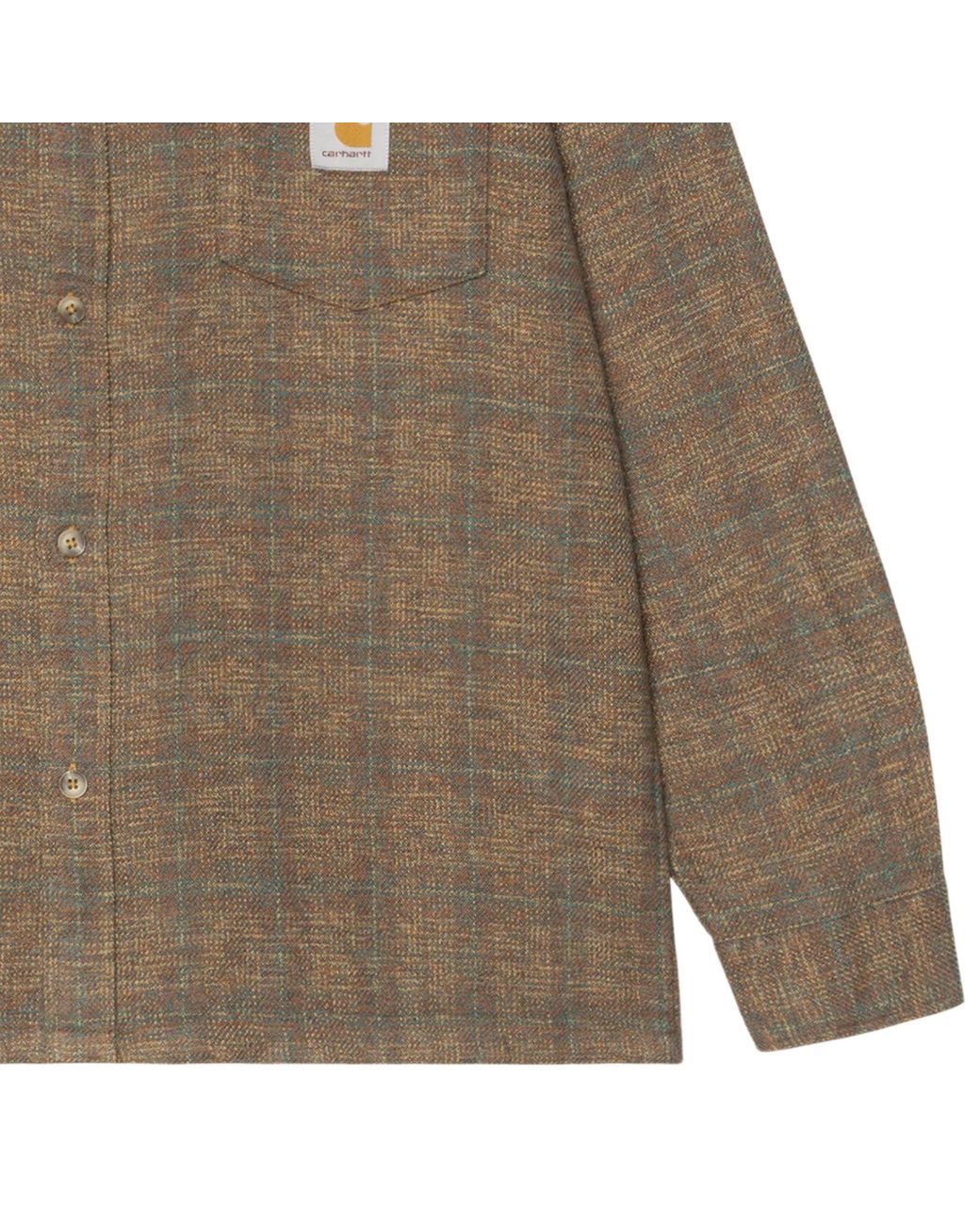 Carhartt Brown Long Sleeve Bagley Shirt for men