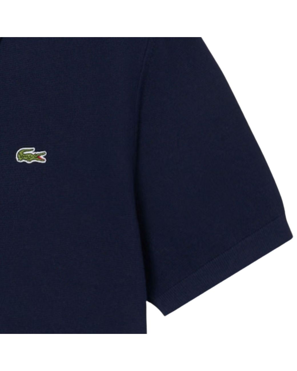 Lacoste Blue Knitted Polo Shirt for men