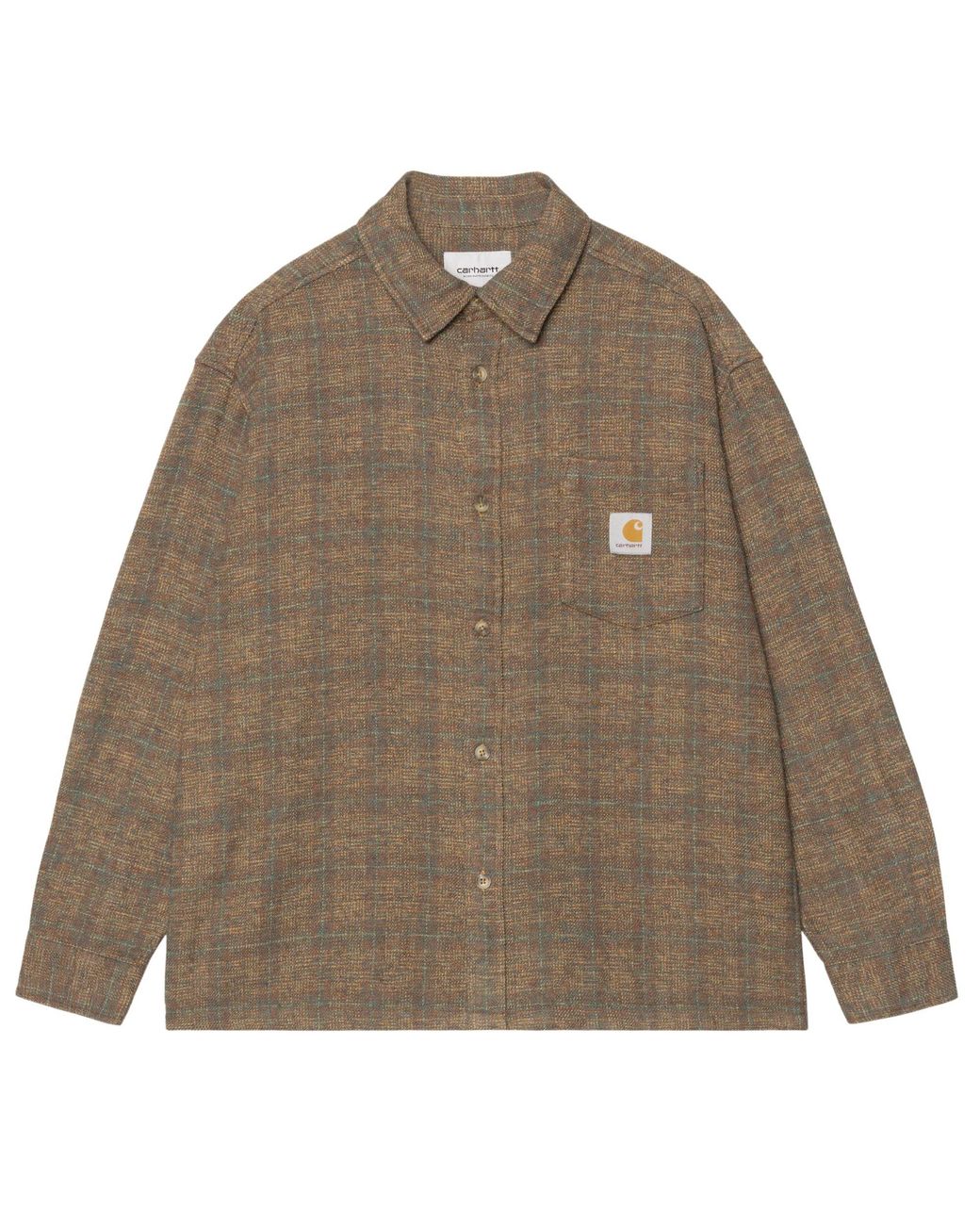 Carhartt Brown Long Sleeve Bagley Shirt for men