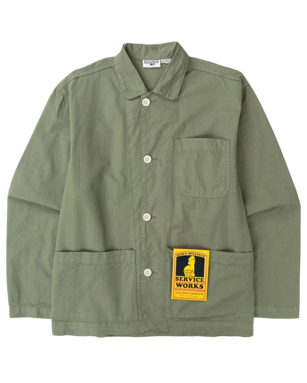 Service Works Green Tech Twill Easy Chef Shirt for men