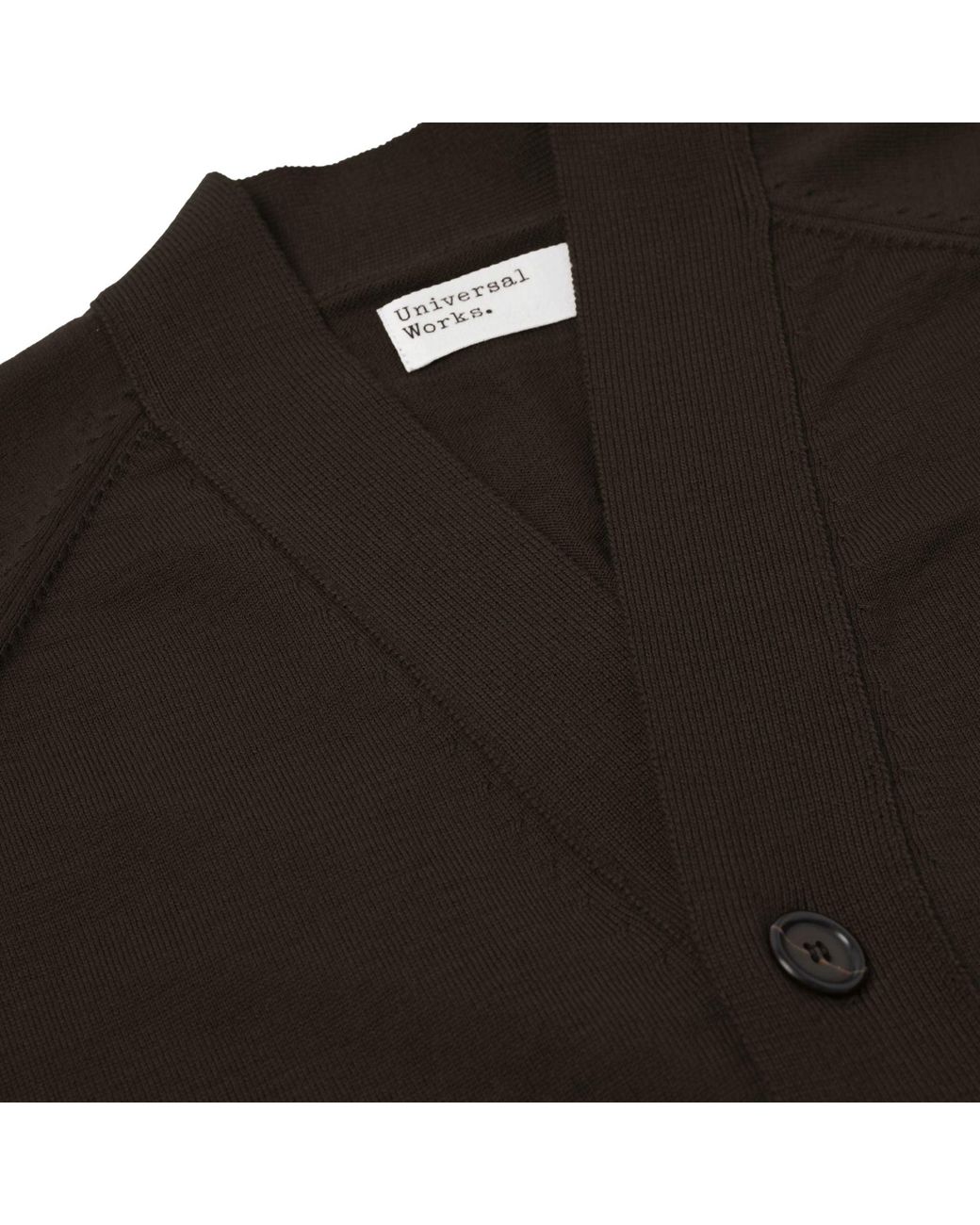 Universal Works Green Loose Cardigan Ii Merino for men