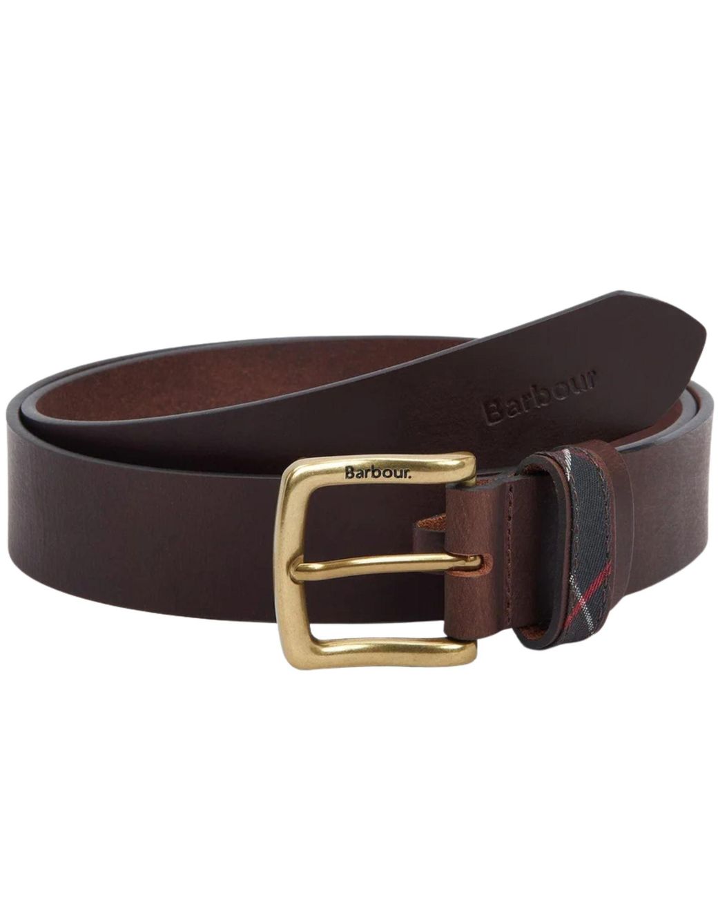 Barbour Brown Esk Leather Belt for men