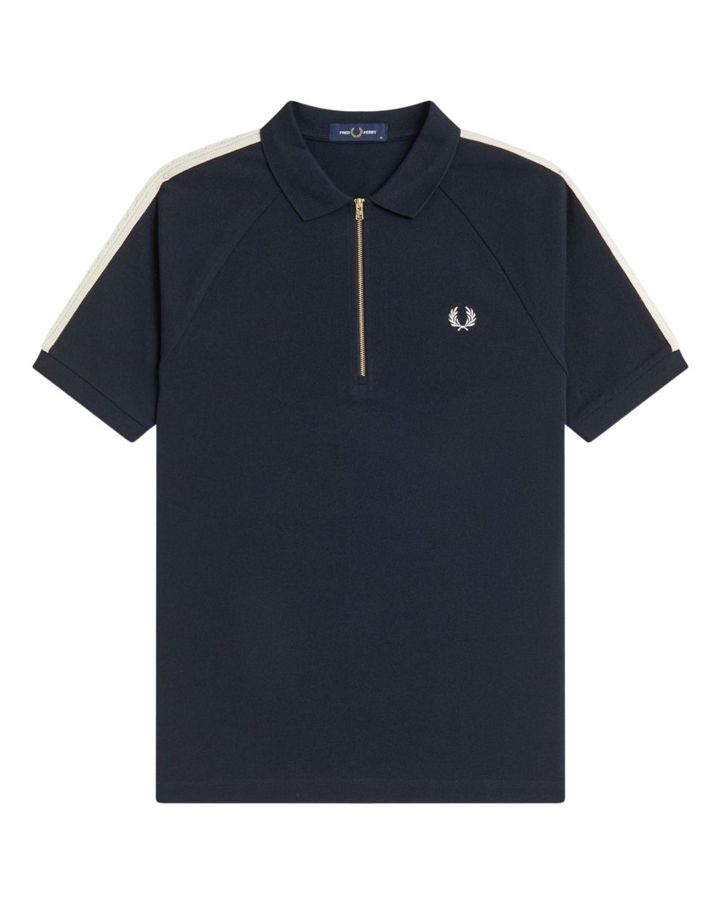 Fred Perry Blue Cable Taped Polo Shirt for men
