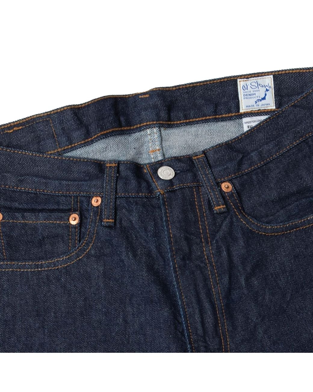 Orslow Blue 100 Super Dad Fit Denim Jeans for men