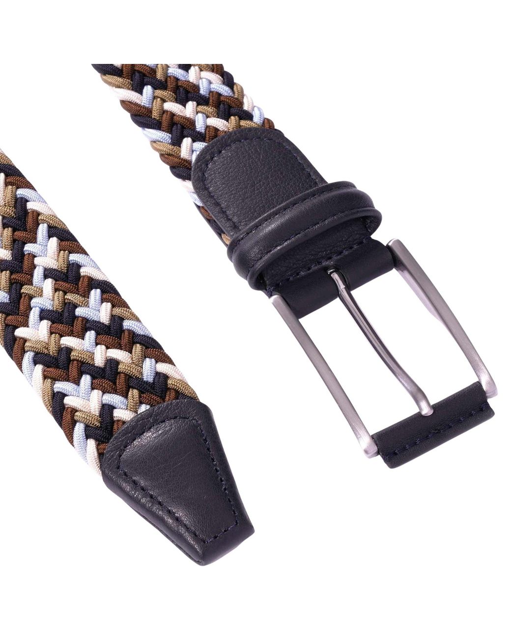 Andersons Blue Woven Belt for men