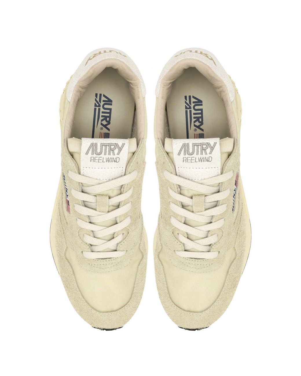 Autry White Reelwind Low Nylon Sneaker for men