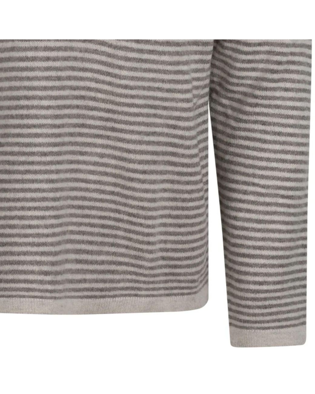 Pittari Gray Trent Long Sleeved Lambswool Polo for men