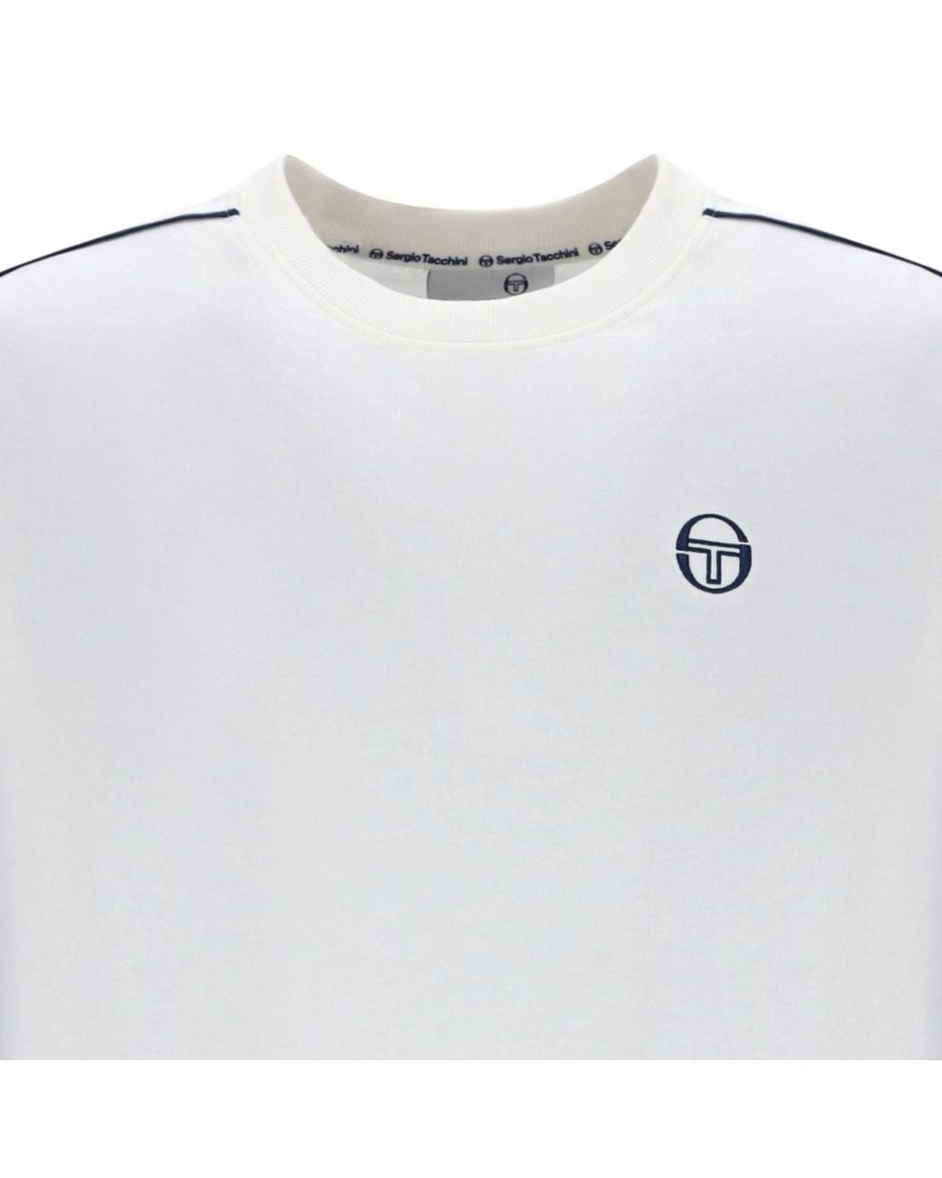 Sergio Tacchini White Santis Raised Logo T-Shirt for men