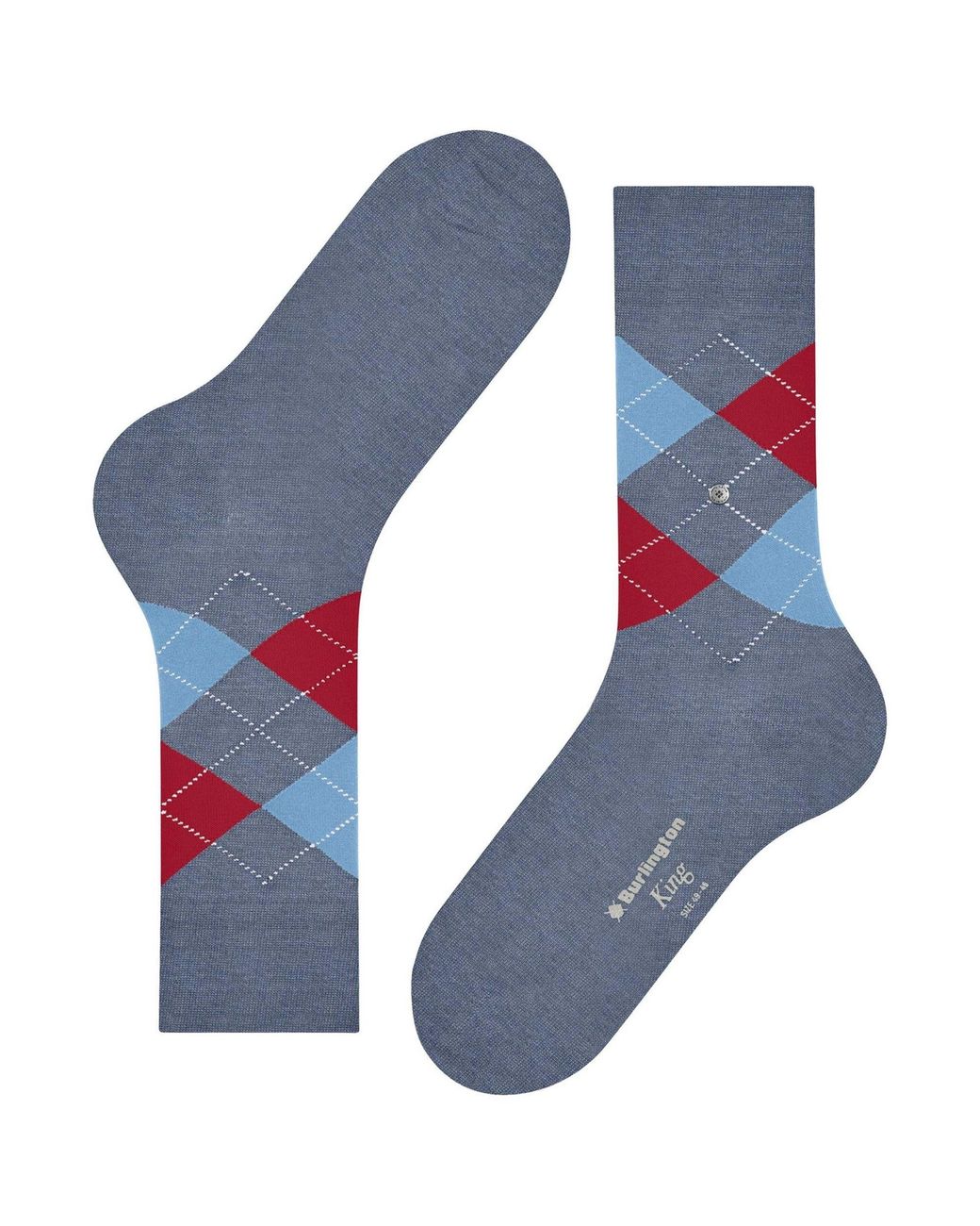 Burlington Blue King Socks for men