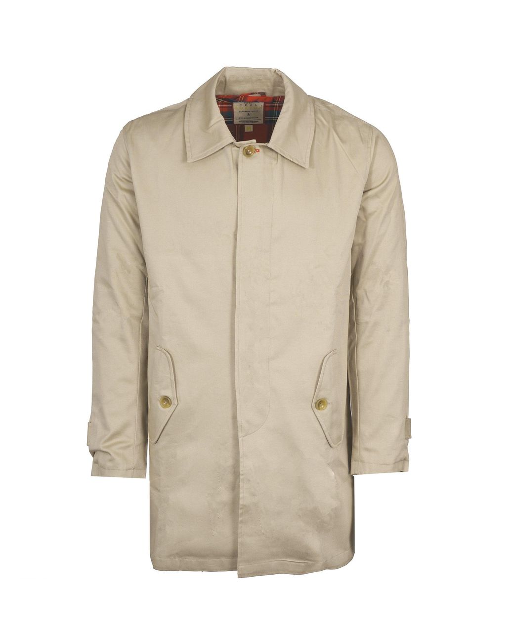 real hoxton Natural Mac Coat for men