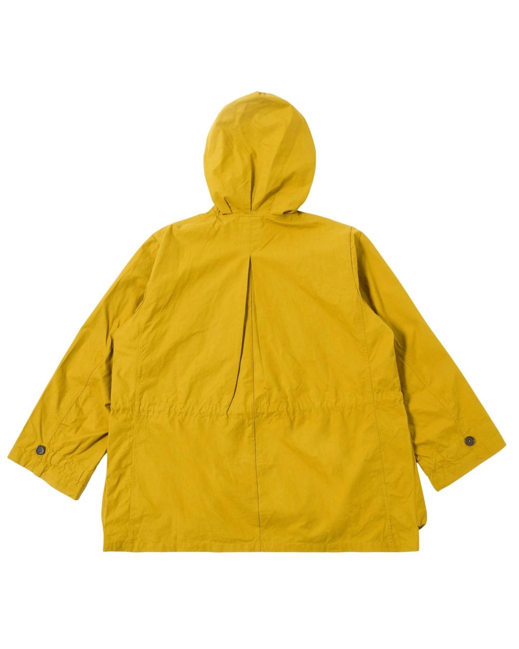 Universal Works Yellow British Wax Cotton Boston Parka for men