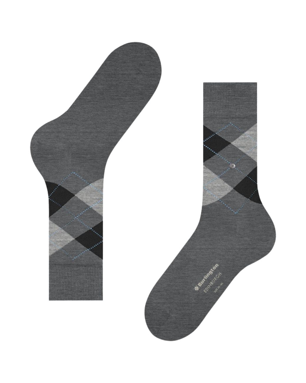 Burlington Gray Edinburgh Socks for men