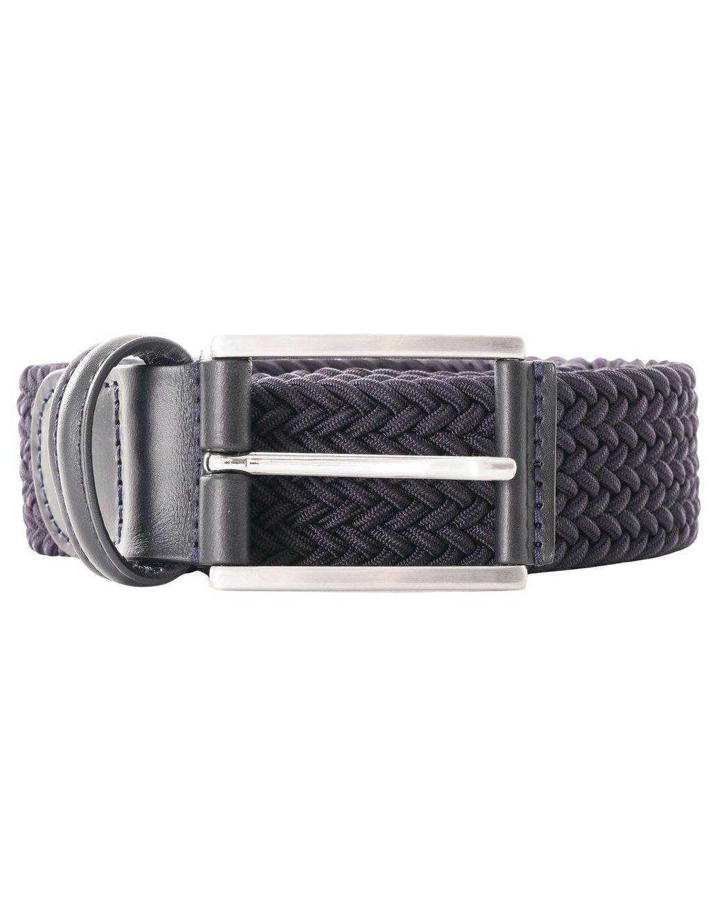 Andersons Blue Woven Belt for men