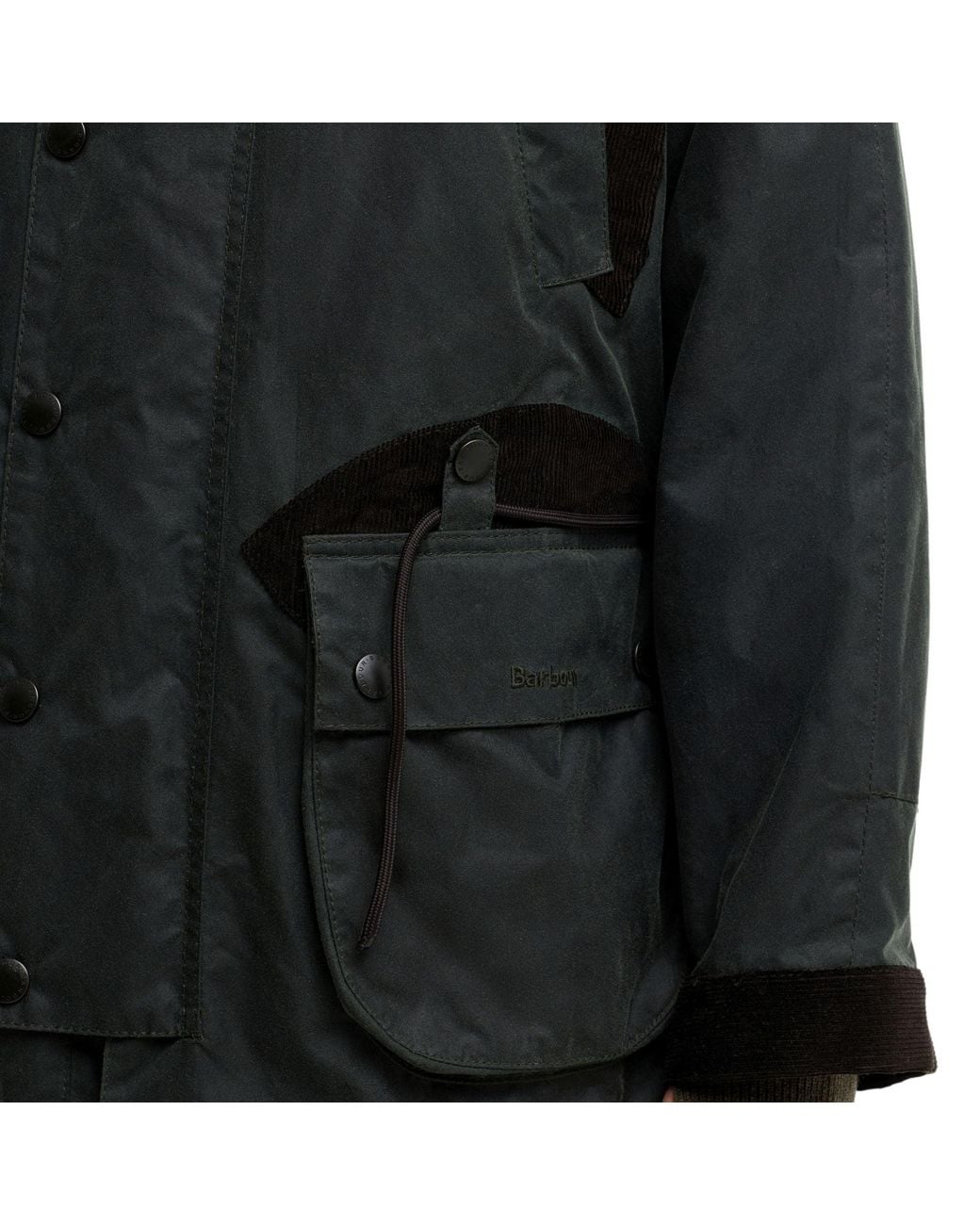Barbour X Norbit Black Long Wax Jacket for men