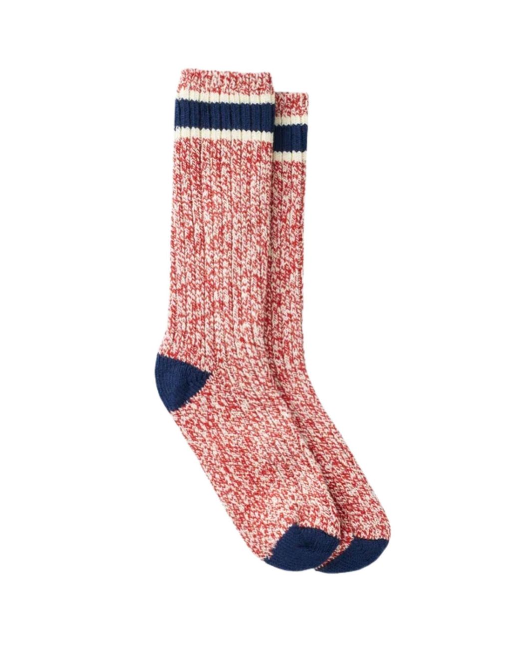 Red Wing Red Striped Wool Ragg Crew Sock for men