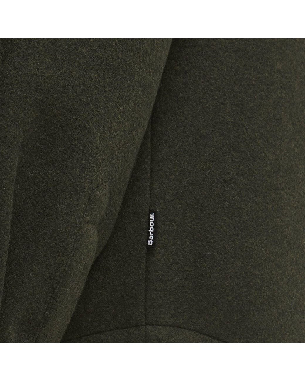 Barbour Black Marltown Tailored Wool Blend Overshirt for men