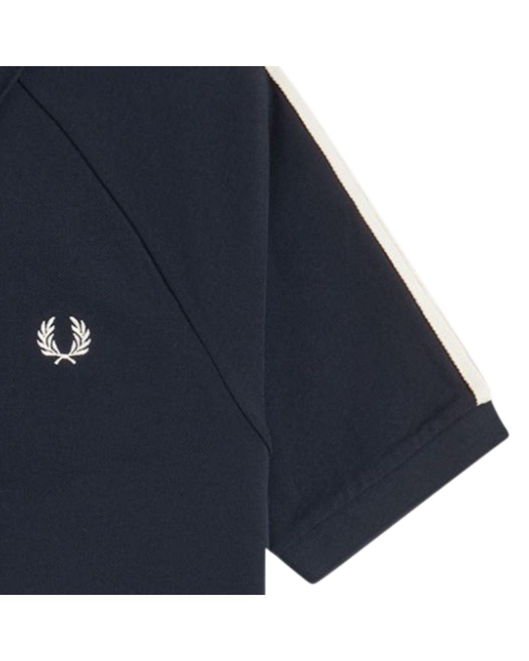 Fred Perry Blue Cable Taped Polo Shirt for men