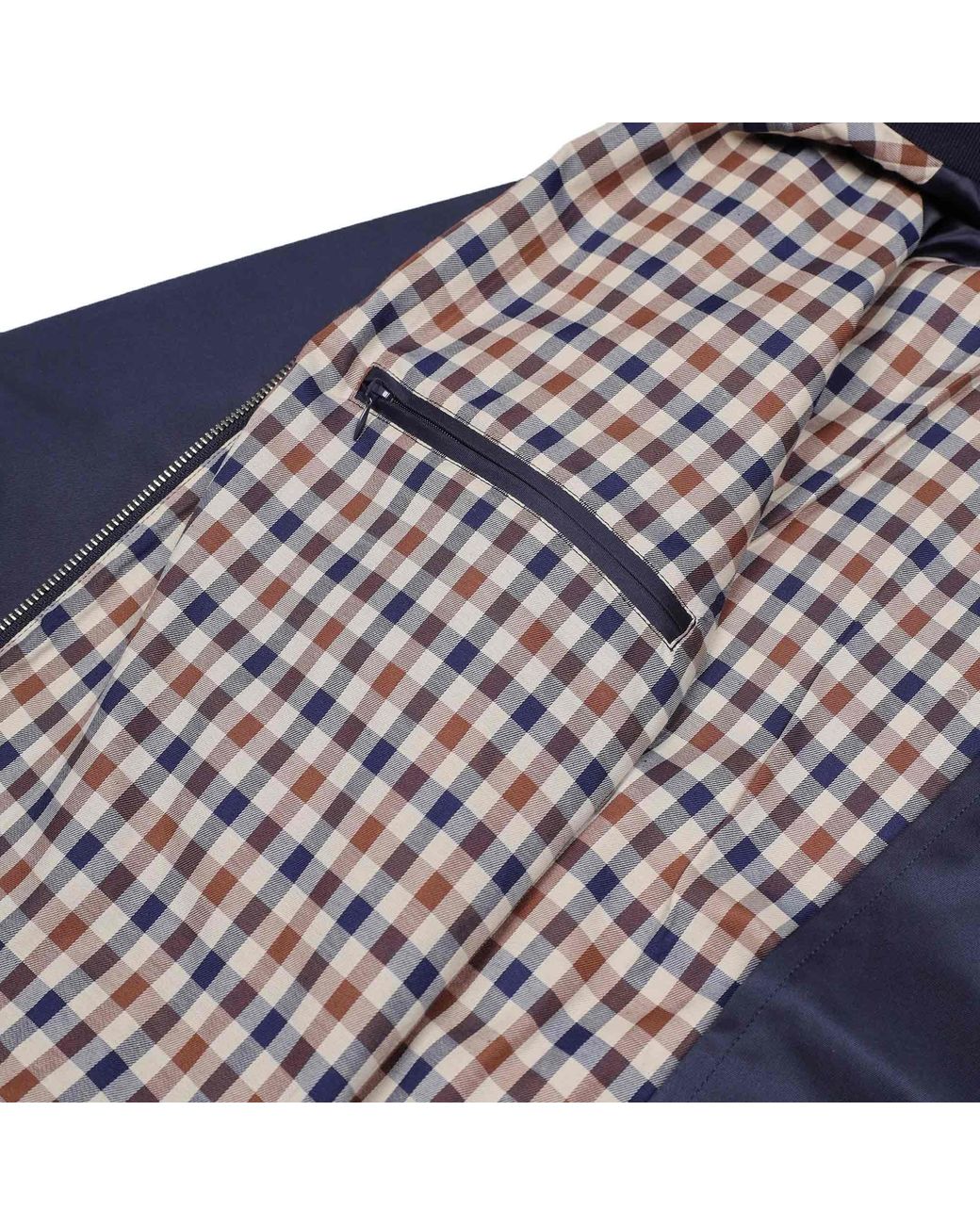 Aquascutum Blue Archival Harrington Jacket for men