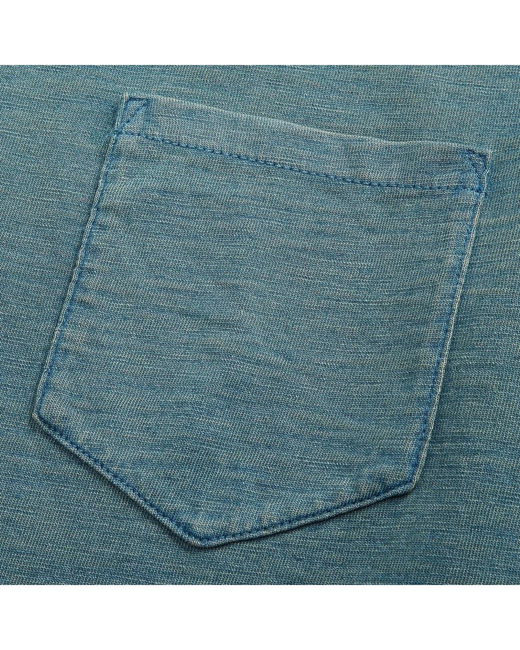 RRL Blue Jersey Pocket T-Shirt for men