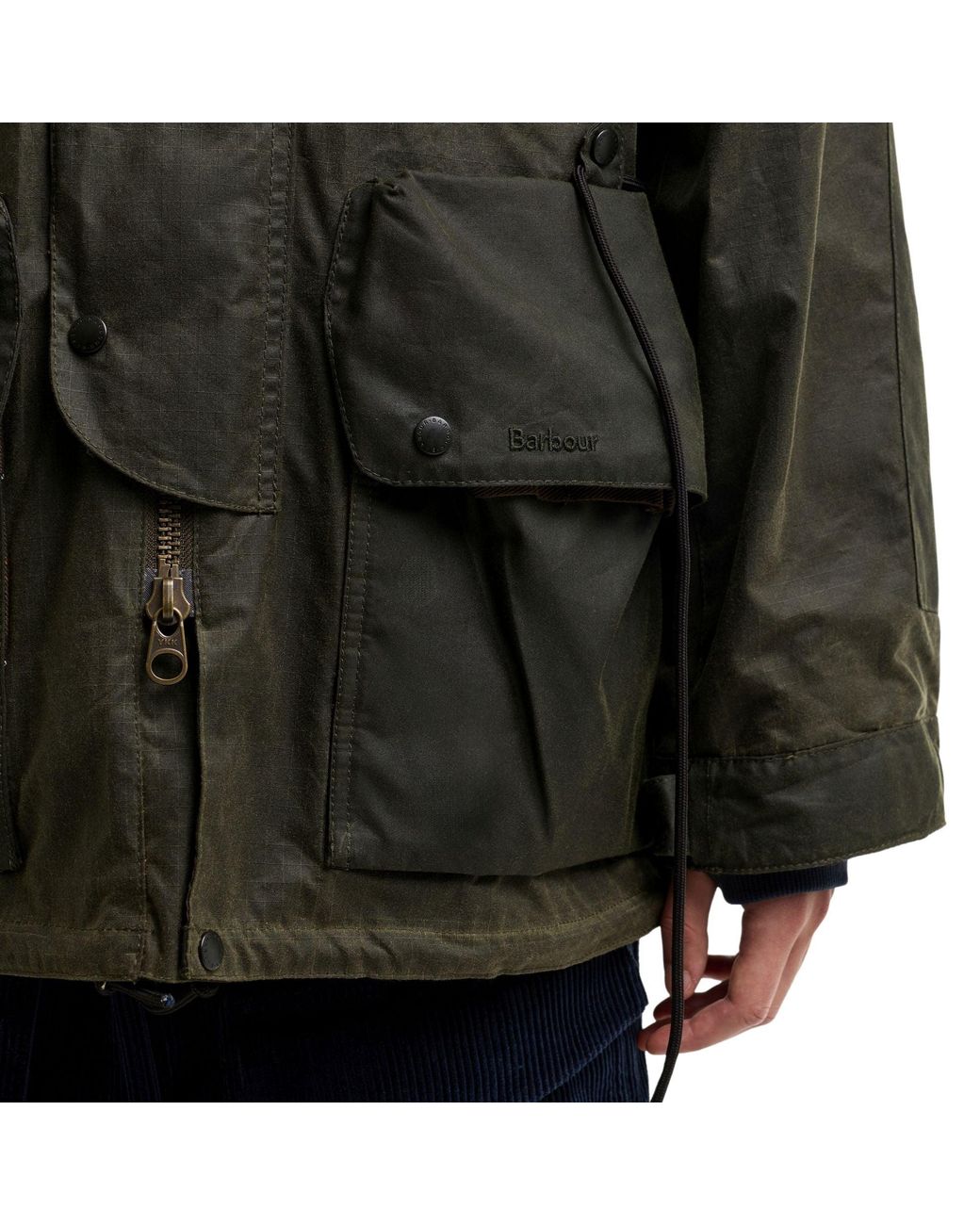 Barbour X Norbit Black Ripstop Wax Jacket for men