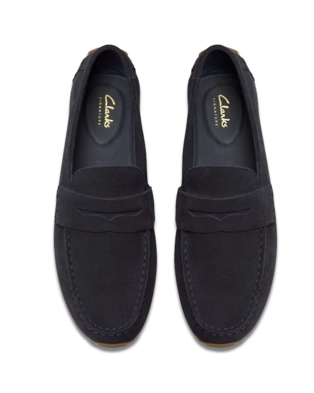 Clarks Blue Corsley Bar Loafers for men