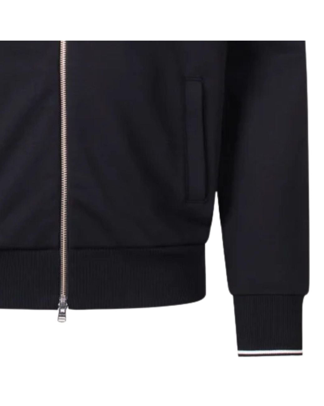 Fred Perry Blue Zip Through Sweatshirt for men