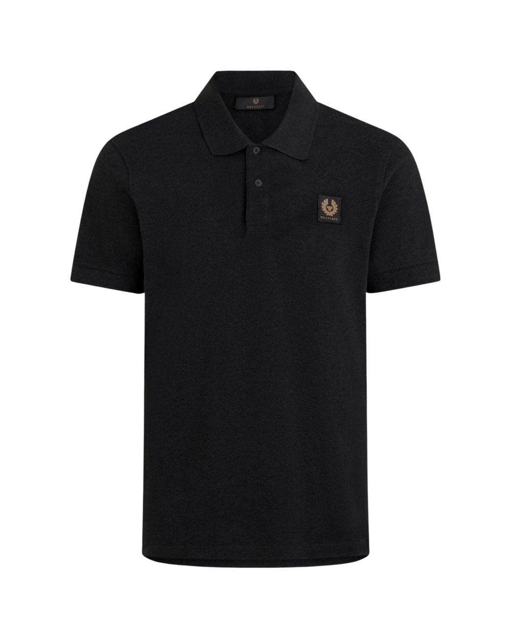 Belstaff Black Short Sleeve Polo Shirt for men