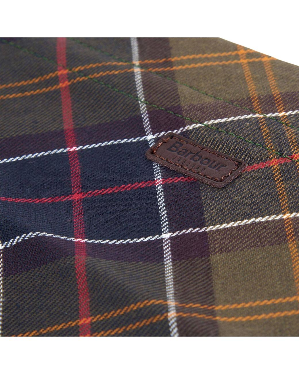 Barbour Brown Dog Tartan Bandana for men