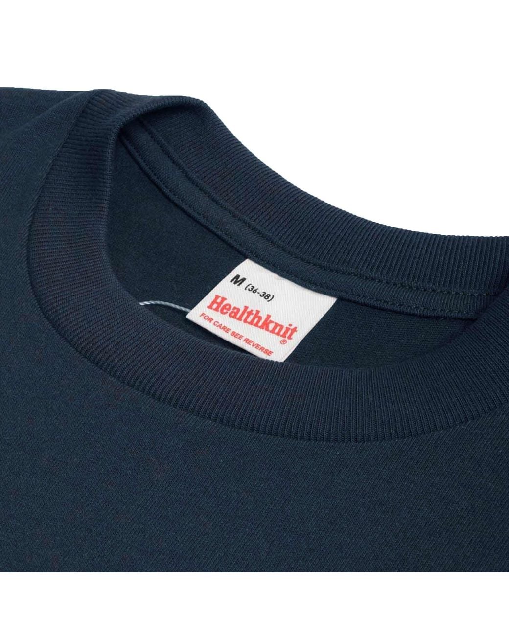 Healthknit Blue Open-End Dry Jersey Crewneck T-Shirt for men
