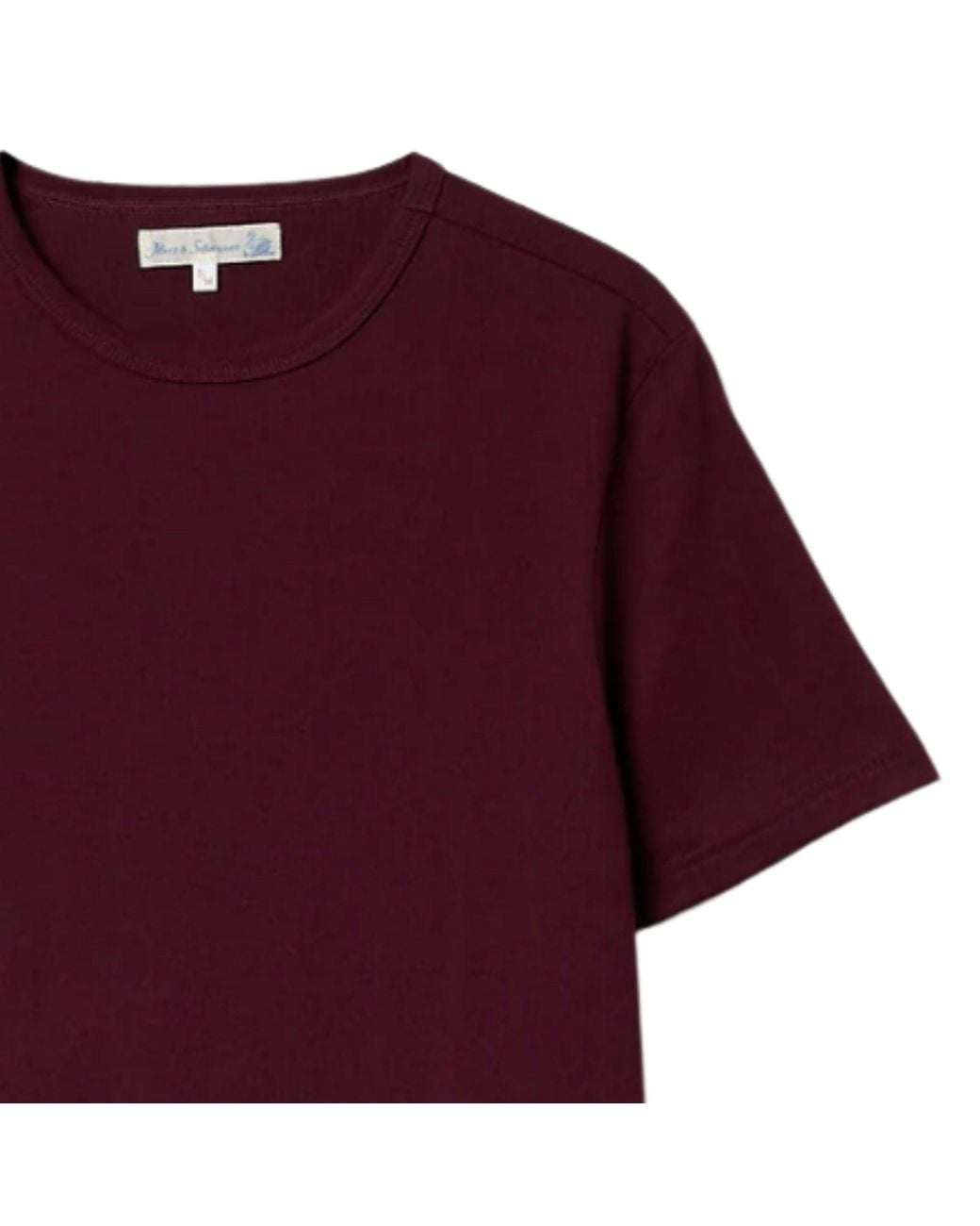 Merz B. Schwanen Purple 1950S Loopwheeled Classic Fit Lightweight T-Shirt for men